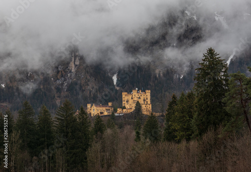 Castle Schwangau in Schwangau, Bavaria Germany