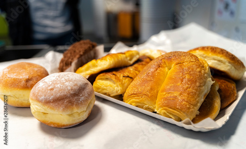 fresh and delicious cakes and sweets from a bakery