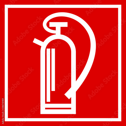 Feuerlöscher Schild