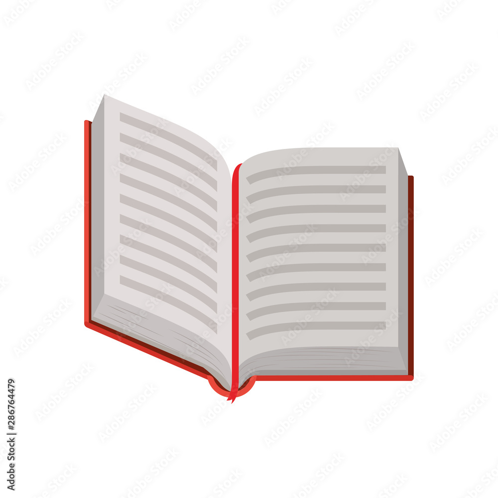 Isolated open book design vector illustration Isolated open book design vector illustration
