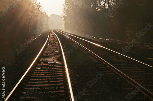 Railway Tracks in the Sunlight