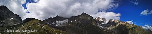 Glacier in the mountains 