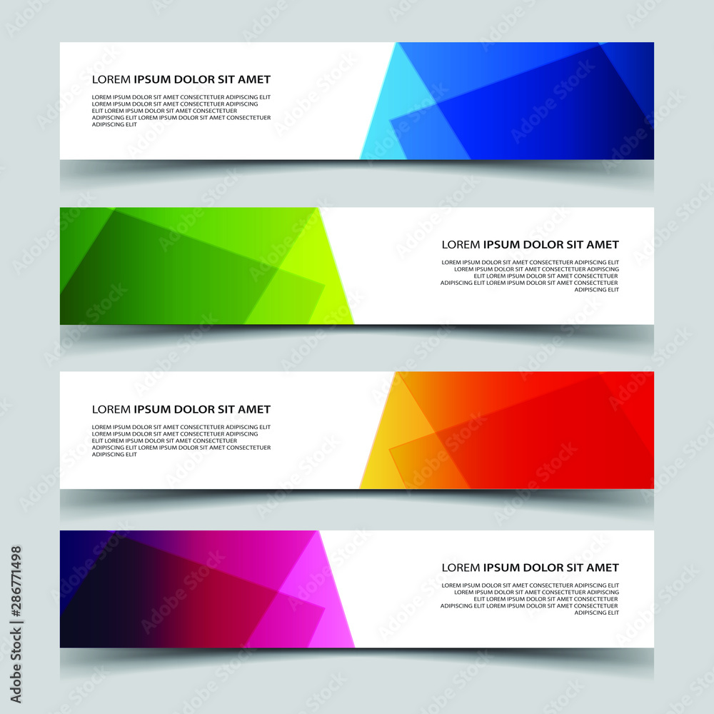 Vector Abstract banner web template Vector Abstract banner web template