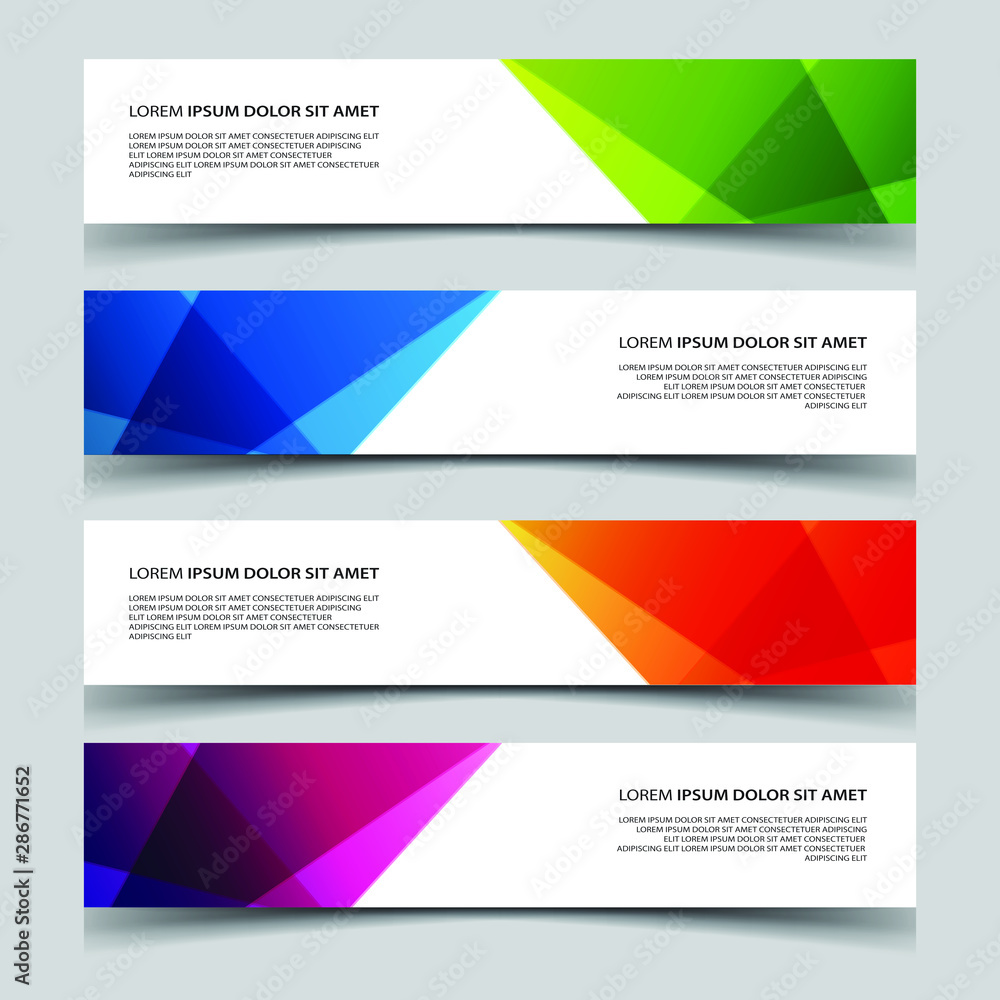 Vector Abstract banner web template Vector Abstract banner web template