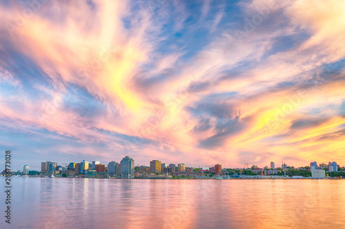 Halifax, Nova Scotia Skyline at Sunset photo