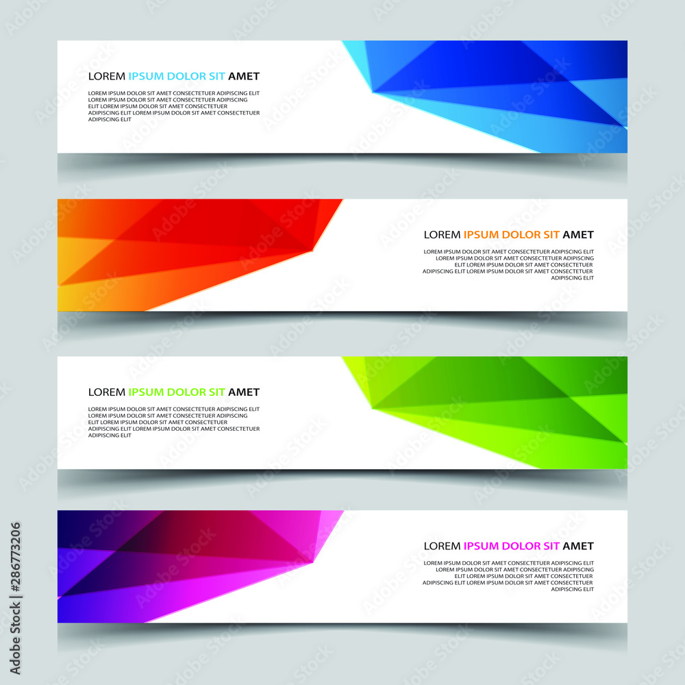 Vector Abstract banner web template Vector Abstract banner web template