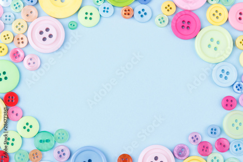 Colorful plastic buttons