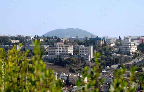 View of Upper Nazareth and Mount Tavor