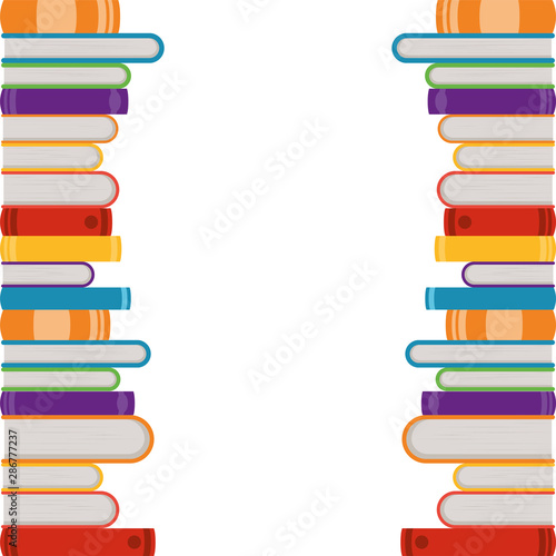 Group of books design vector illustration