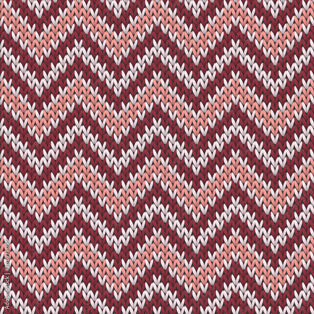 Close up chevron stripes knitting texture 