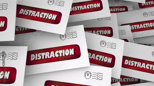 Distraction Annoying Direct Mail Junk Envelopes 3d Animation.mov
