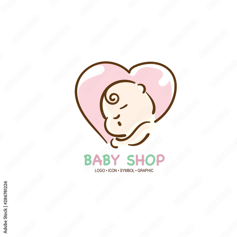 baby graphic icon symbol logo baby graphic icon symbol logo