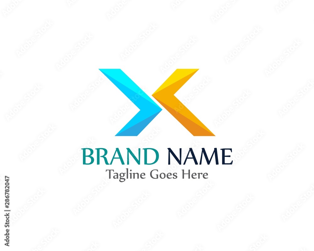 X letter logo template vector icon illustration design X letter logo template vector icon illustration design