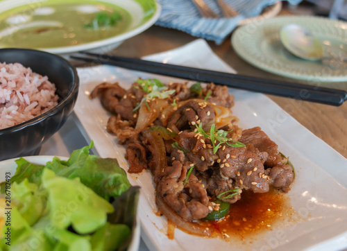 stir fried korean pork dish