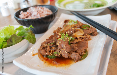 stir fried korean pork dish