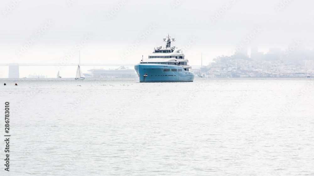 Super-Yacht Bathed in a Luxury of Fog