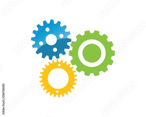 Gear Logo Template vector icon illustration