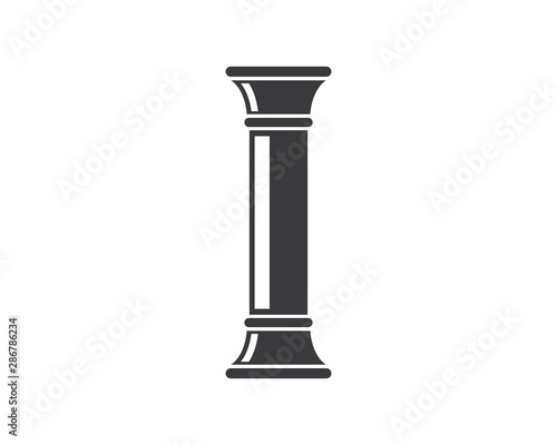 pillar Logo vector Template illustration © sangidan