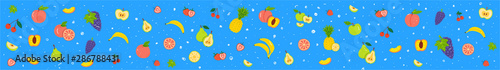 Fototapeta Naklejka Na Ścianę i Meble -  Fruity flat vector banner