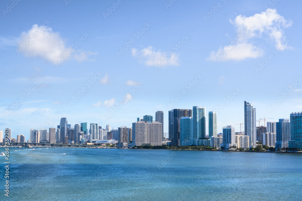 Paisaje urbanístico de la ciudad de Miami EE.UU.
