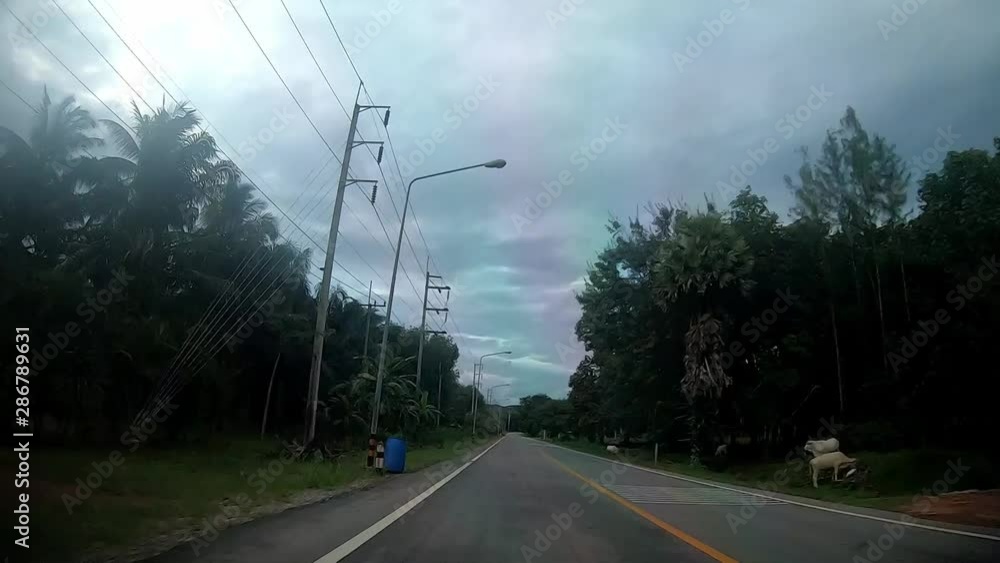 Riding in Thailand on the motorbike. (hyperlapse different road 9) Riding in Thailand on the motorbike. (hyperlapse different road 9)