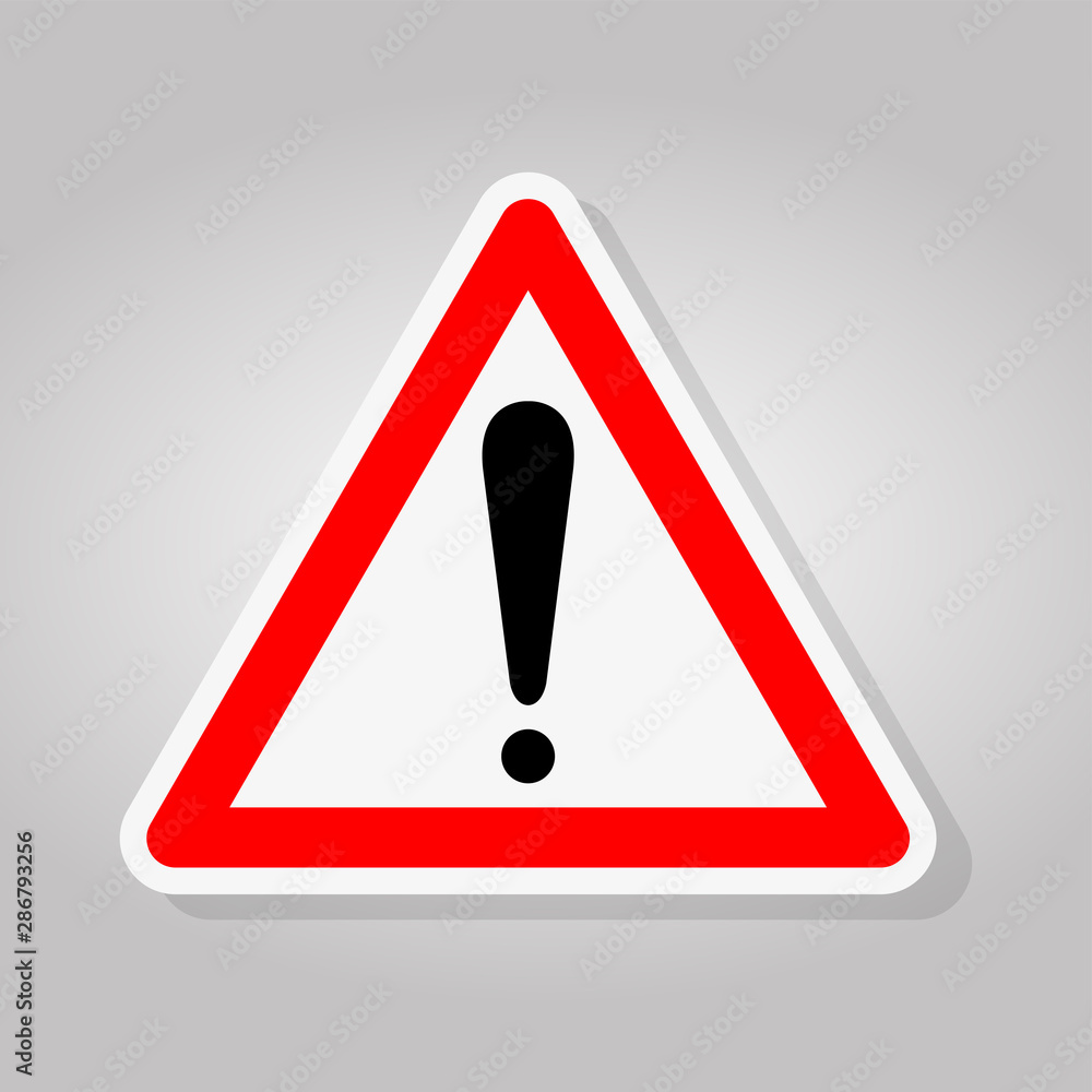 Warning Symbol Sign Isolate On White Background,Vector Illustration Warning Symbol Sign Isolate On White Background,Vector Illustration