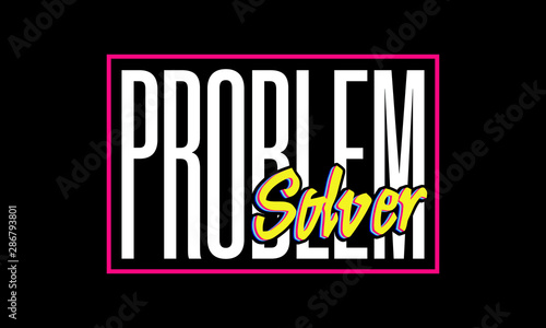 Problem Solver Sticker Illustration Vector Print
