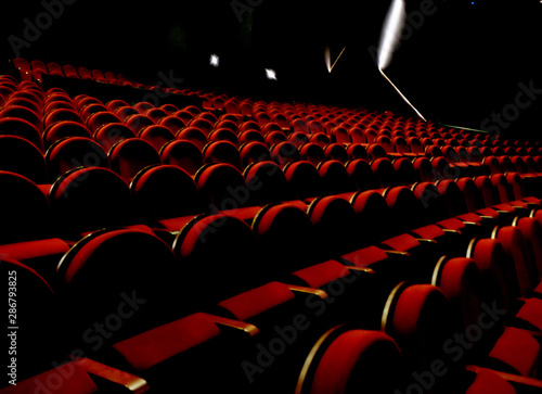 chairs on theater, cinema