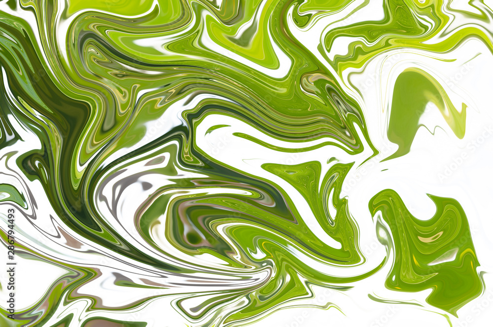 abstract Green and White Liquid Marble Swirl texture Background or wallpaper. abstract Green and White Liquid Marble Swirl texture Background or wallpaper.