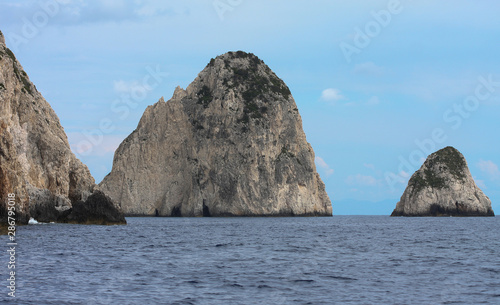 Wonderful vacation. Blue caves on Zakynthos island, Greece, travel concept