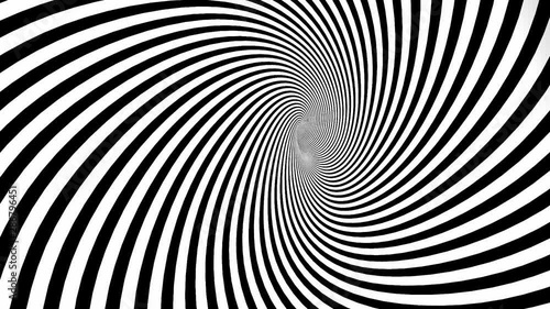 Mirage motion into dark circle, feel dizzy