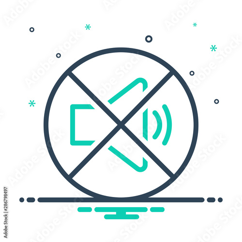 mix icon for quiet silent