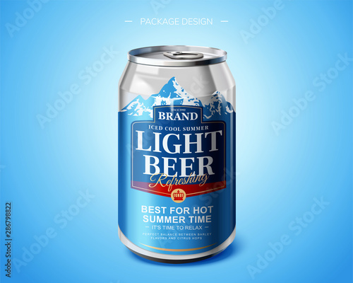 Light beer aluminium can