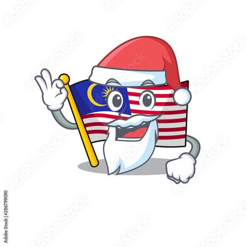 Santa malaysia mascot flag kept in cupboard