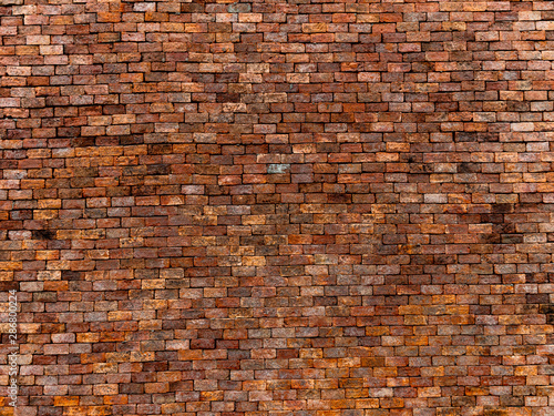 Red brick wall texture and ...