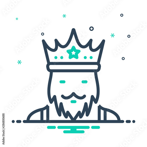 mix icon for king monarch