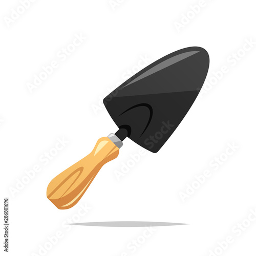 Garden trowel vector isolated illustration