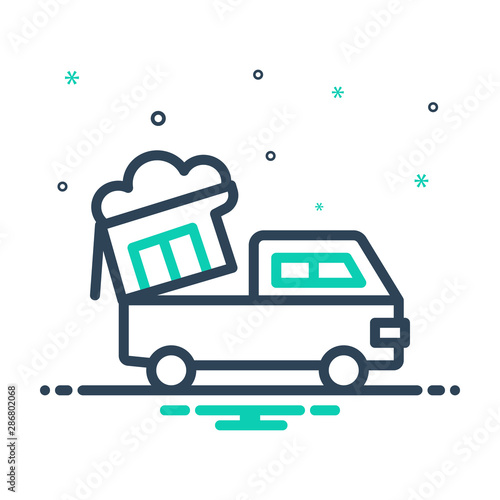 mix icon for waste 