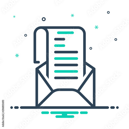 mix icon for letter 