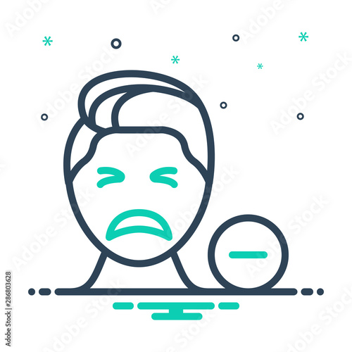  mix icon for negative