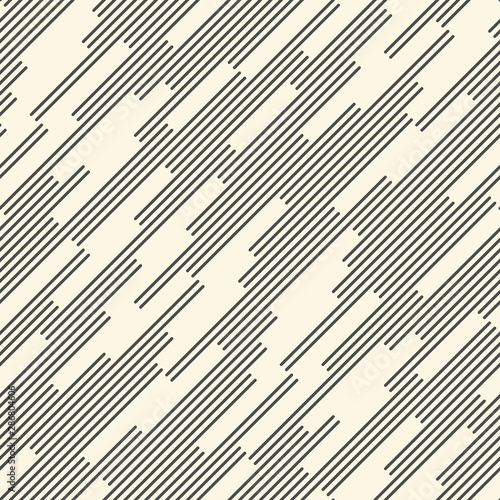 Seamless Diagonal Line Wallpaper. Decorative Monochrome Pattern