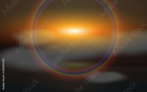 skyscape of sunlight in the morning 