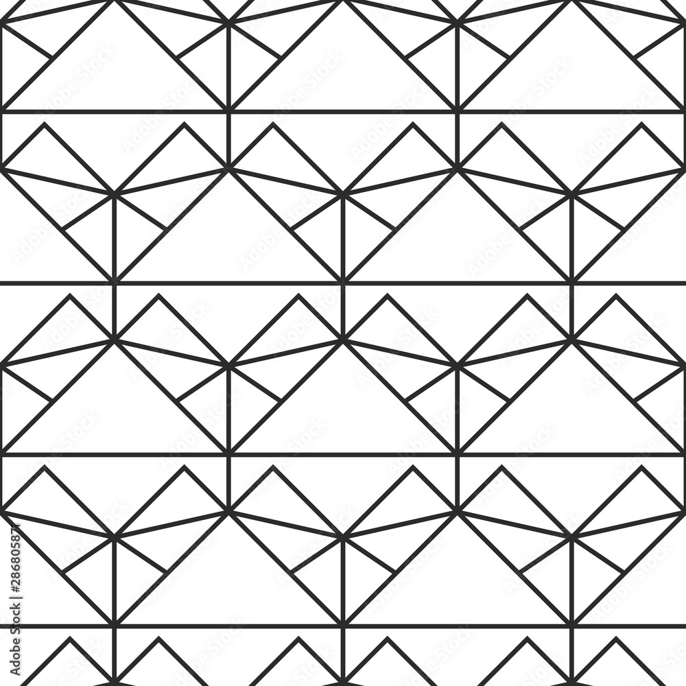 Vector geometric Art deco elegant seamless pattern