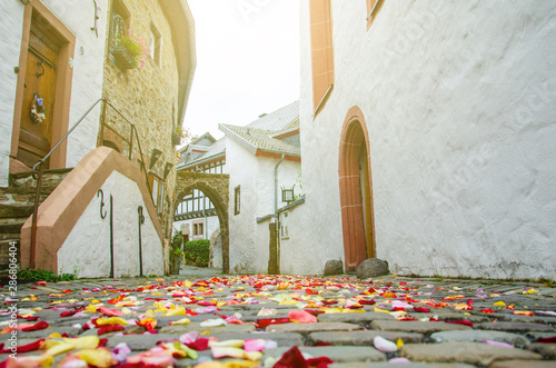 Medieval village Kronenburg in the Eifel region, Germany