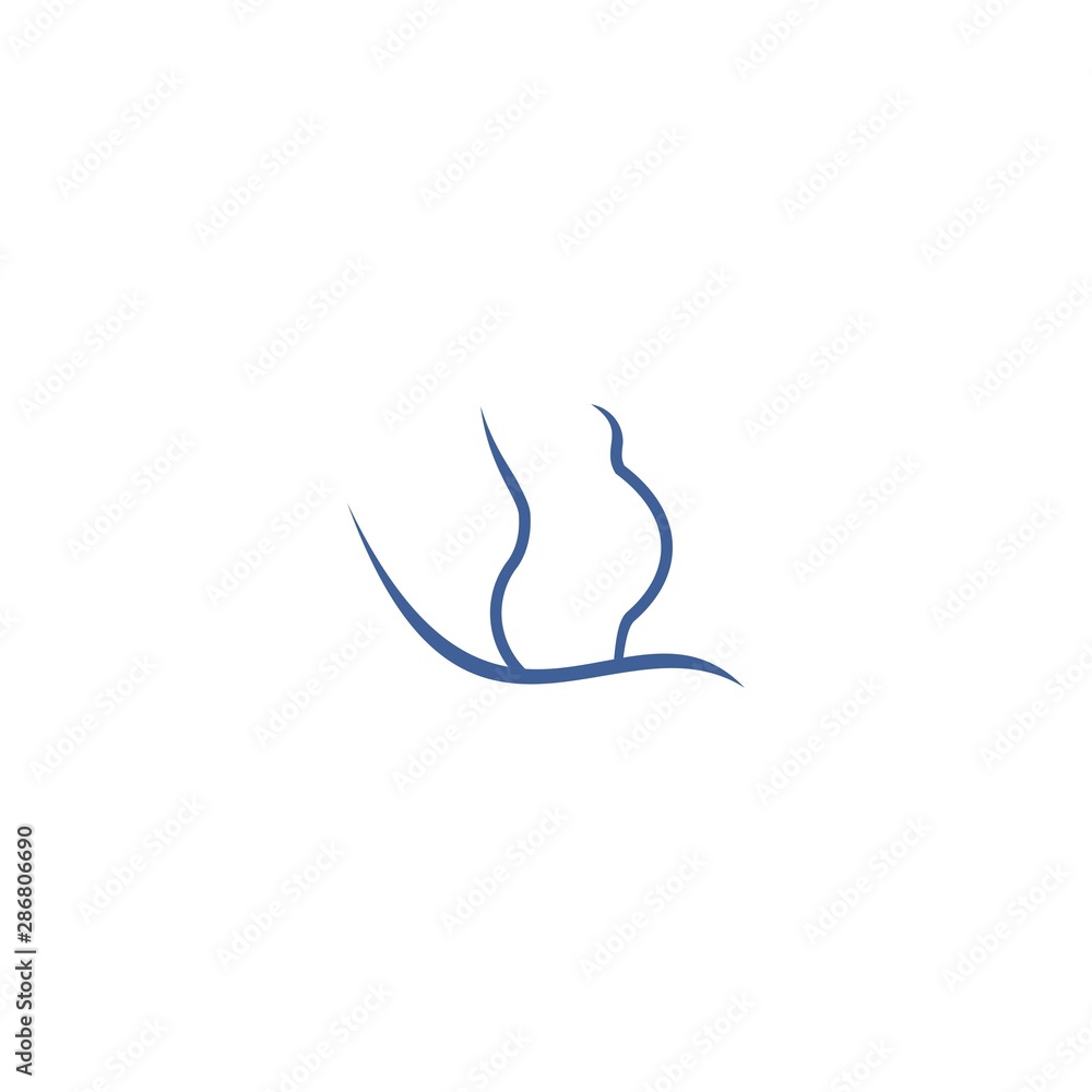 Naklejka premium pregnant logo template, design vector icon, logo concept