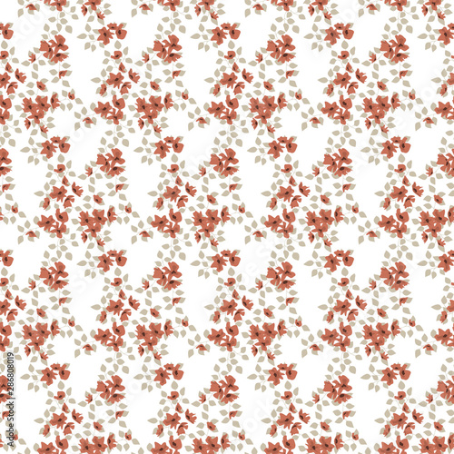 Fashionable pattern in small flowers. Floral seamless background for textiles, fabrics, covers, wallpapers, print, gift wrapping and scrapbooking. Raster copy.