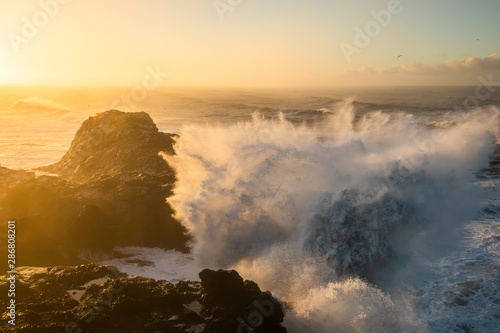 Sunrise at Cape Dyrholaey, the most southern point of Iceland