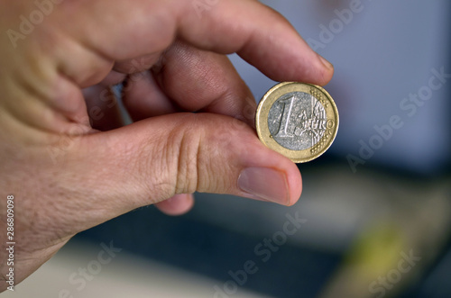 One-euro coin