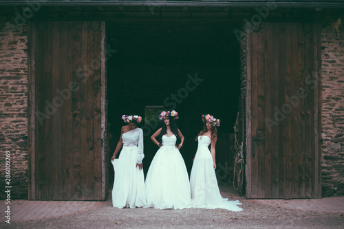 les femmes d'honneurs se marient photo