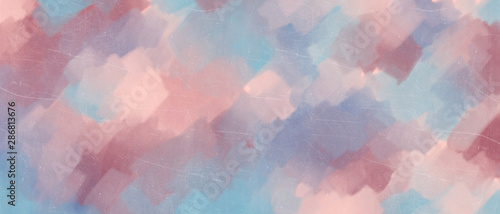 Abstract pastel background illustration with scratches texture and oil painting style.